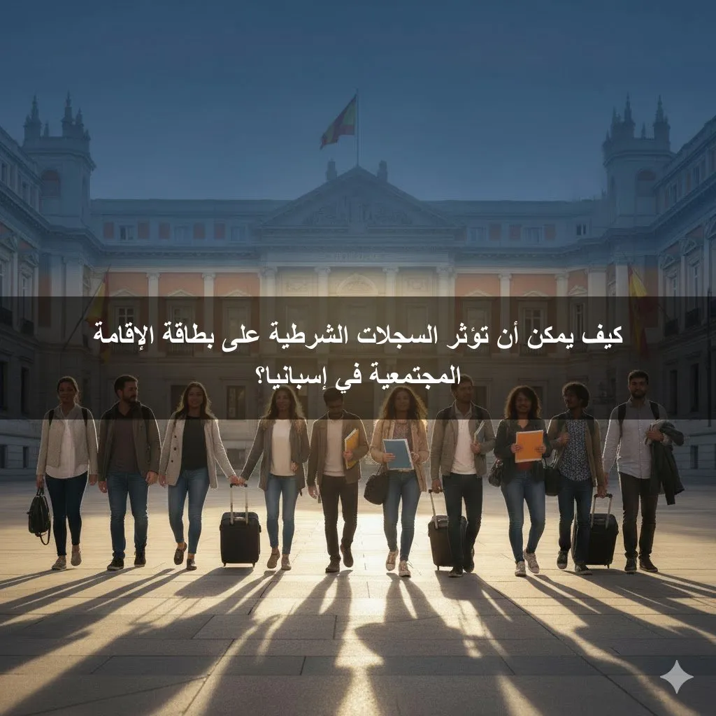 كيف يمكن أن تؤثر السجلات الشرطية على بطاقة الإقامة المجتمعية في إسبانيا؟