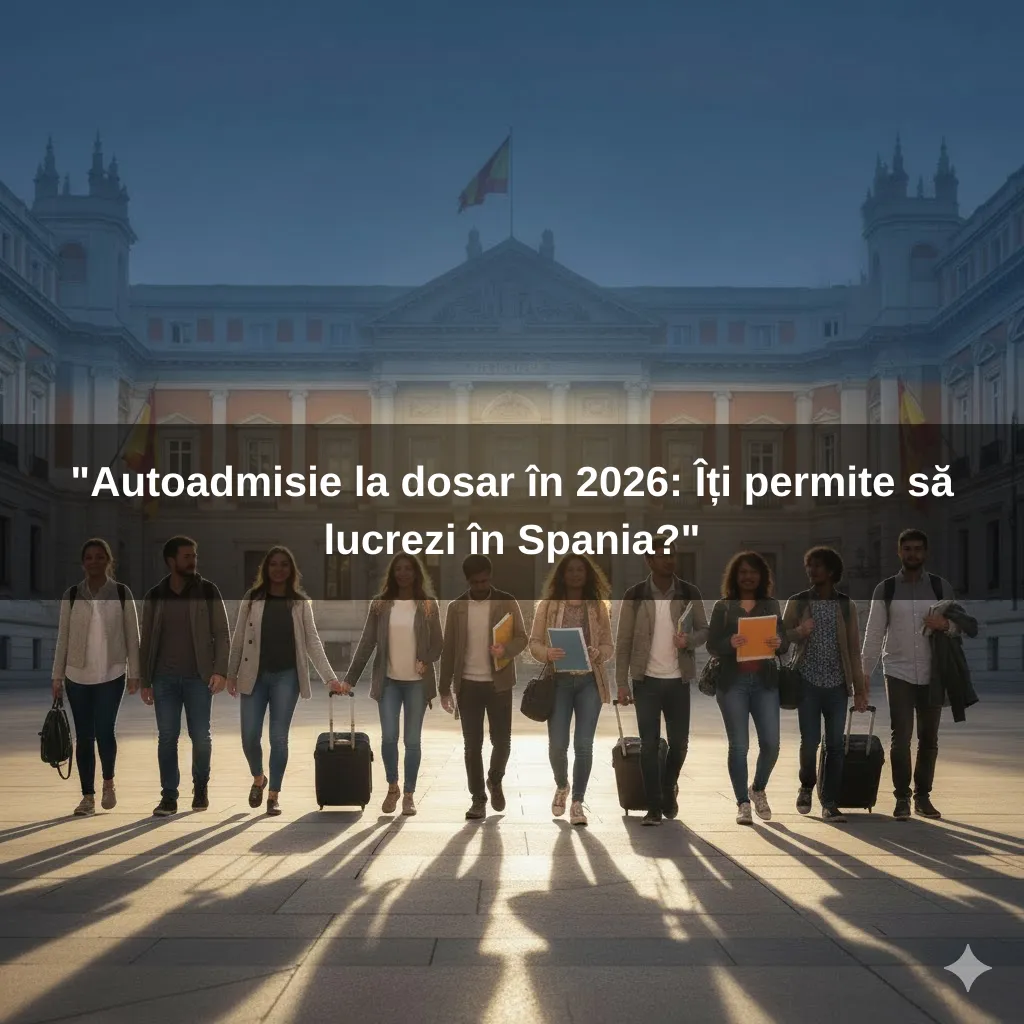 "Autoadmisie la dosar în 2026: Îți permite să lucrezi în Spania?"