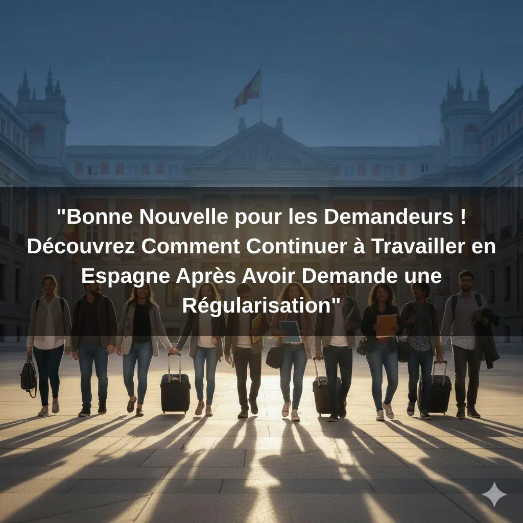 "Bonne Nouvelle pour les Demandeurs ! Découvrez Comment Continuer à Travailler en Espagne Après Avoir Demande une Régularisation"