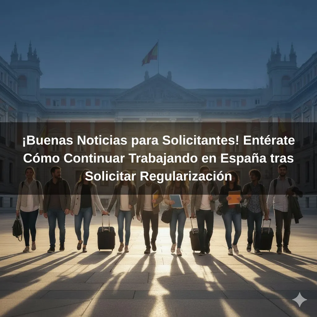 ¡Buenas Noticias para Solicitantes! Entérate Cómo Continuar Trabajando en España tras Solicitar Regularización