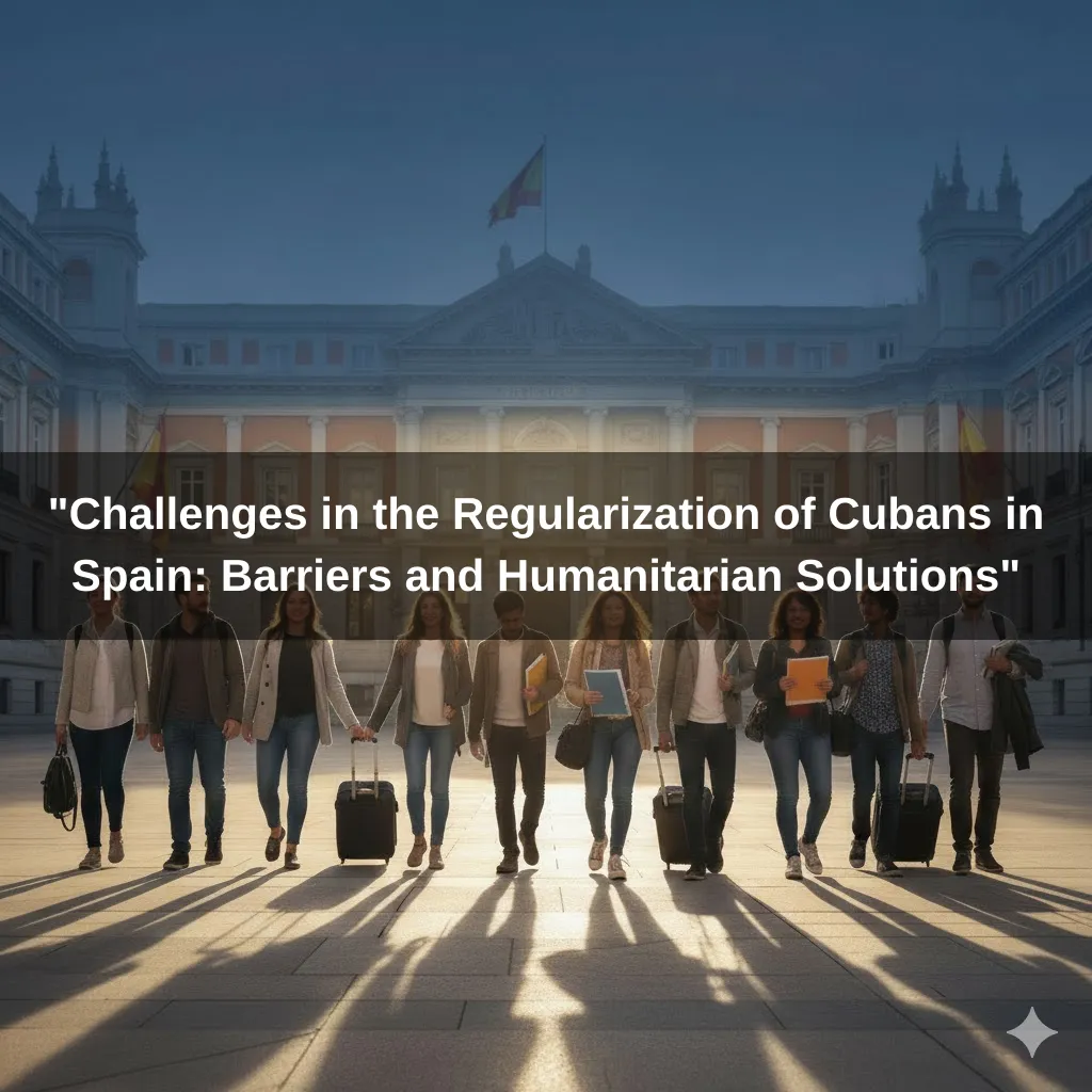 "Challenges in the Regularization of Cubans in Spain: Barriers and Humanitarian Solutions"