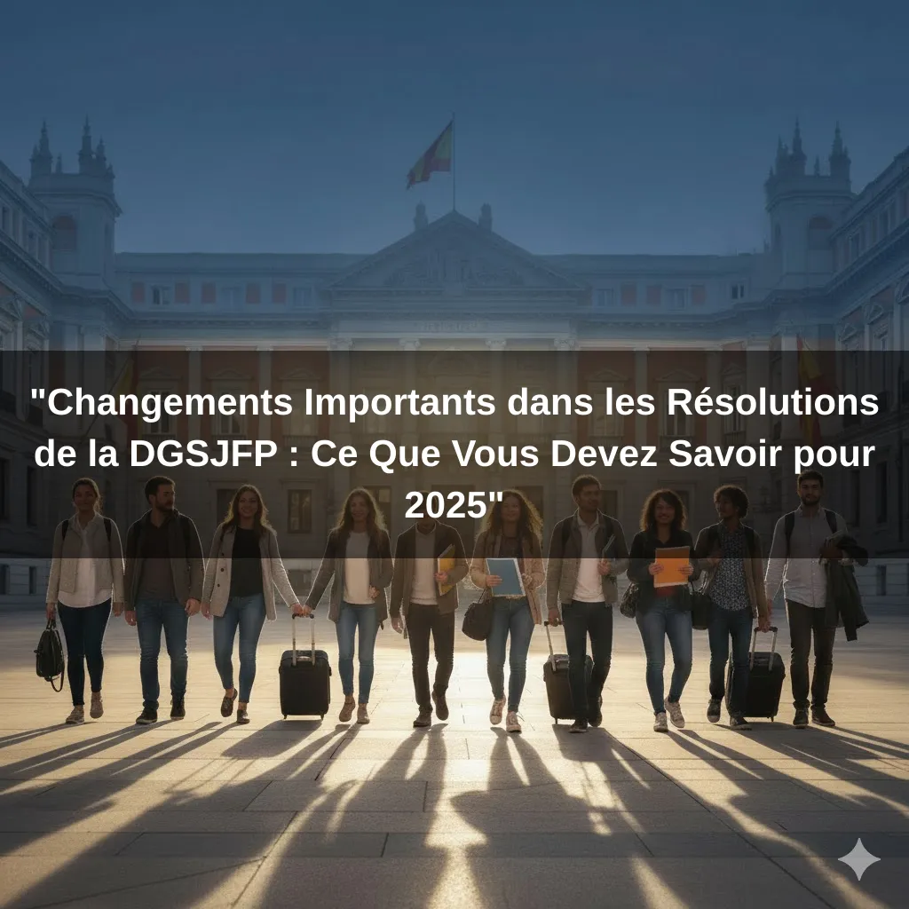 "Changements Importants dans les Résolutions de la DGSJFP : Ce Que Vous Devez Savoir pour 2025"