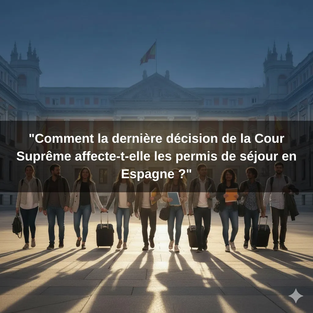 "Comment la dernière décision de la Cour Suprême affecte-t-elle les permis de séjour en Espagne ?"