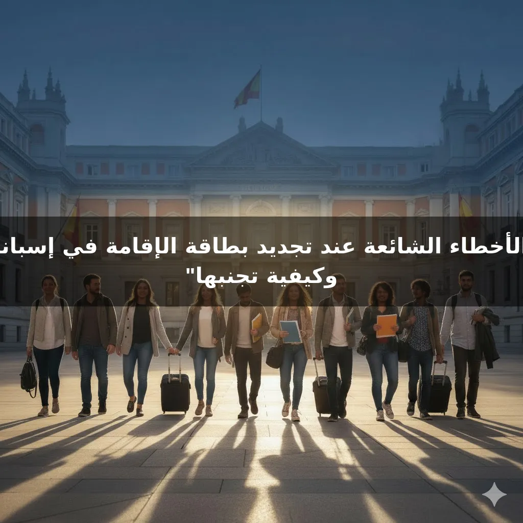 "الأخطاء الشائعة عند تجديد بطاقة الإقامة في إسبانيا وكيفية تجنبها"