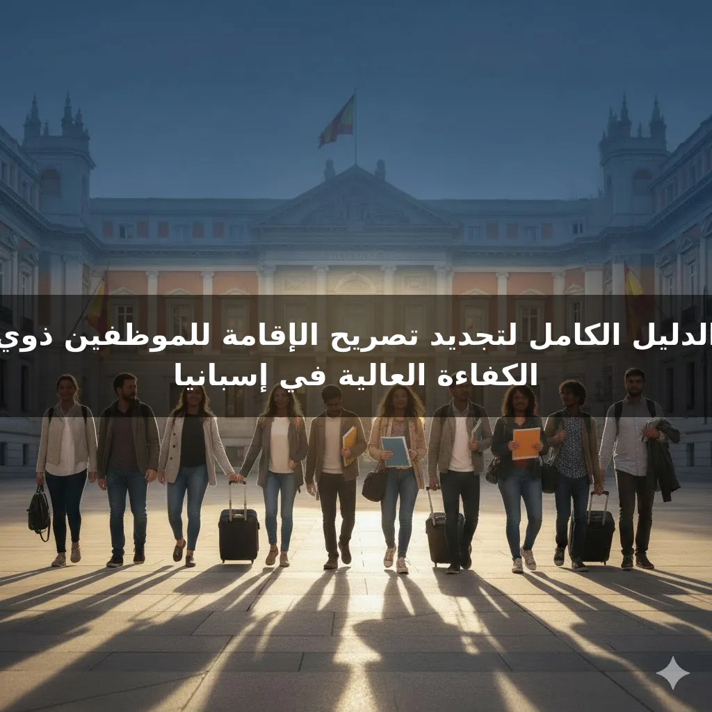 الدليل الكامل لتجديد تصريح الإقامة للموظفين ذوي الكفاءة العالية في إسبانيا