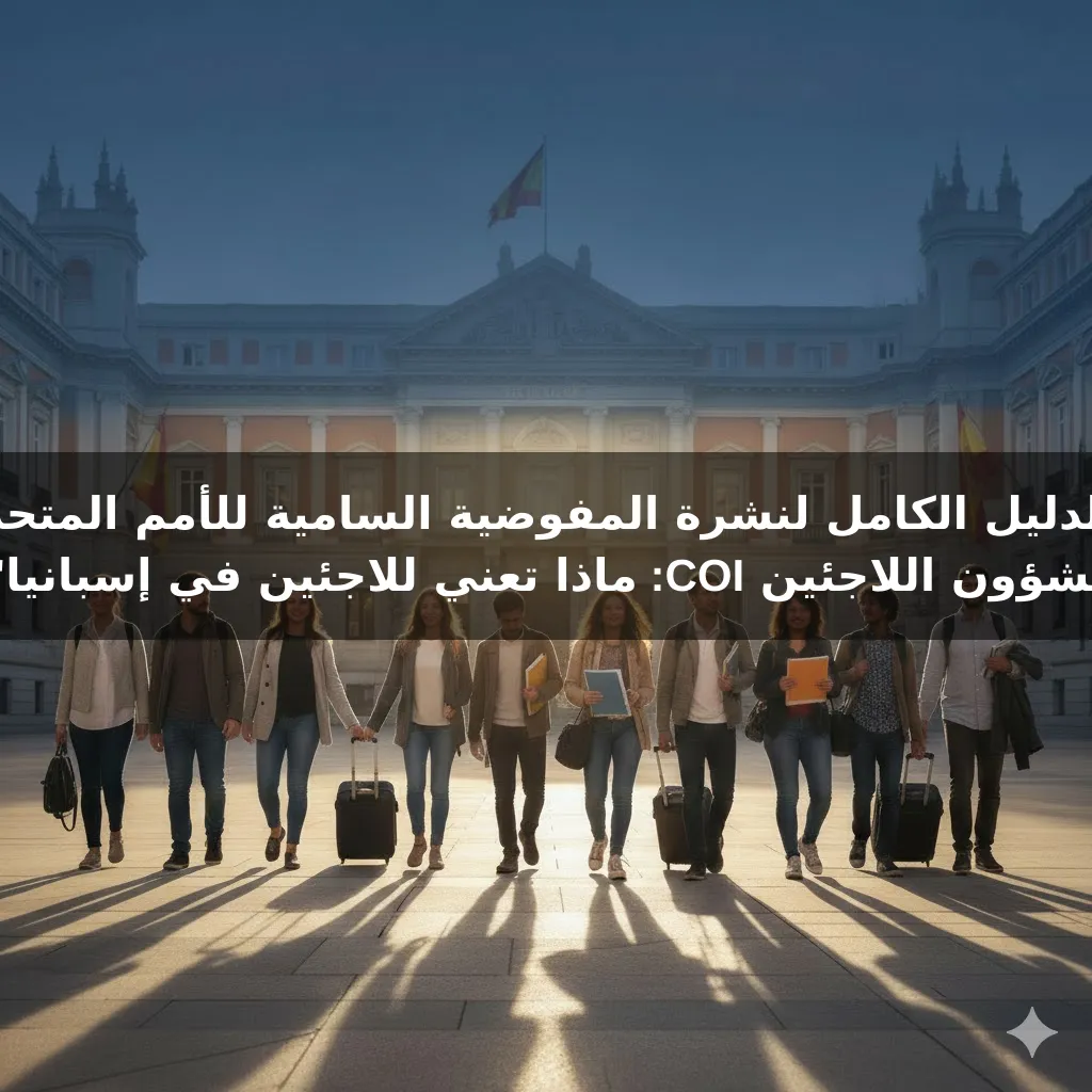 "الدليل الكامل لنشرة المفوضية السامية للأمم المتحدة لشؤون اللاجئين COI: ماذا تعني للاجئين في إسبانيا"