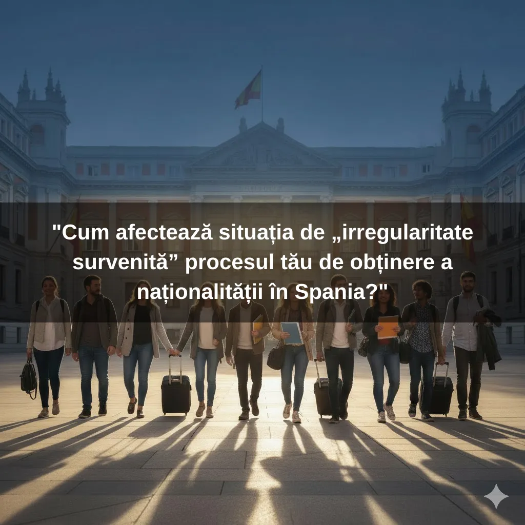 "Cum afectează situația de „irregularitate survenită” procesul tău de obținere a naționalității în Spania?"