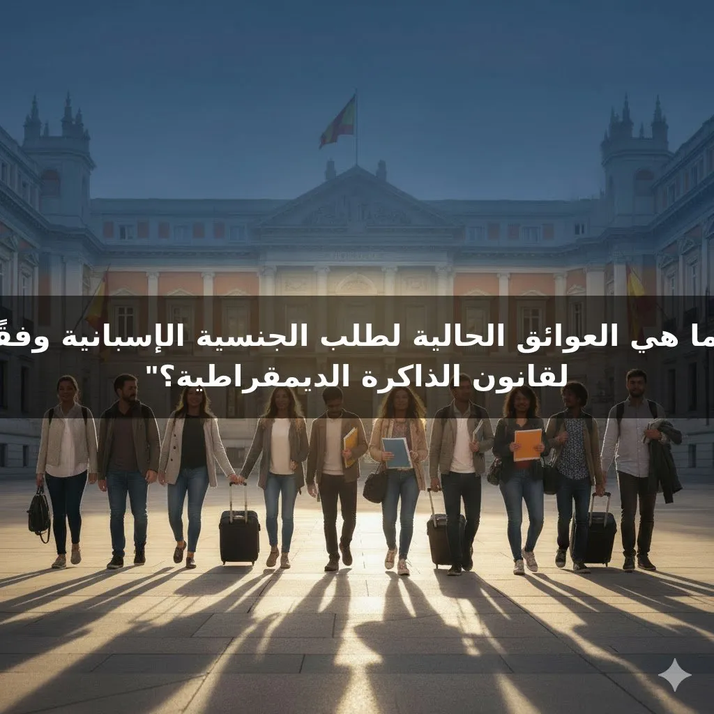 "ما هي العوائق الحالية لطلب الجنسية الإسبانية وفقًا لقانون الذاكرة الديمقراطية؟"