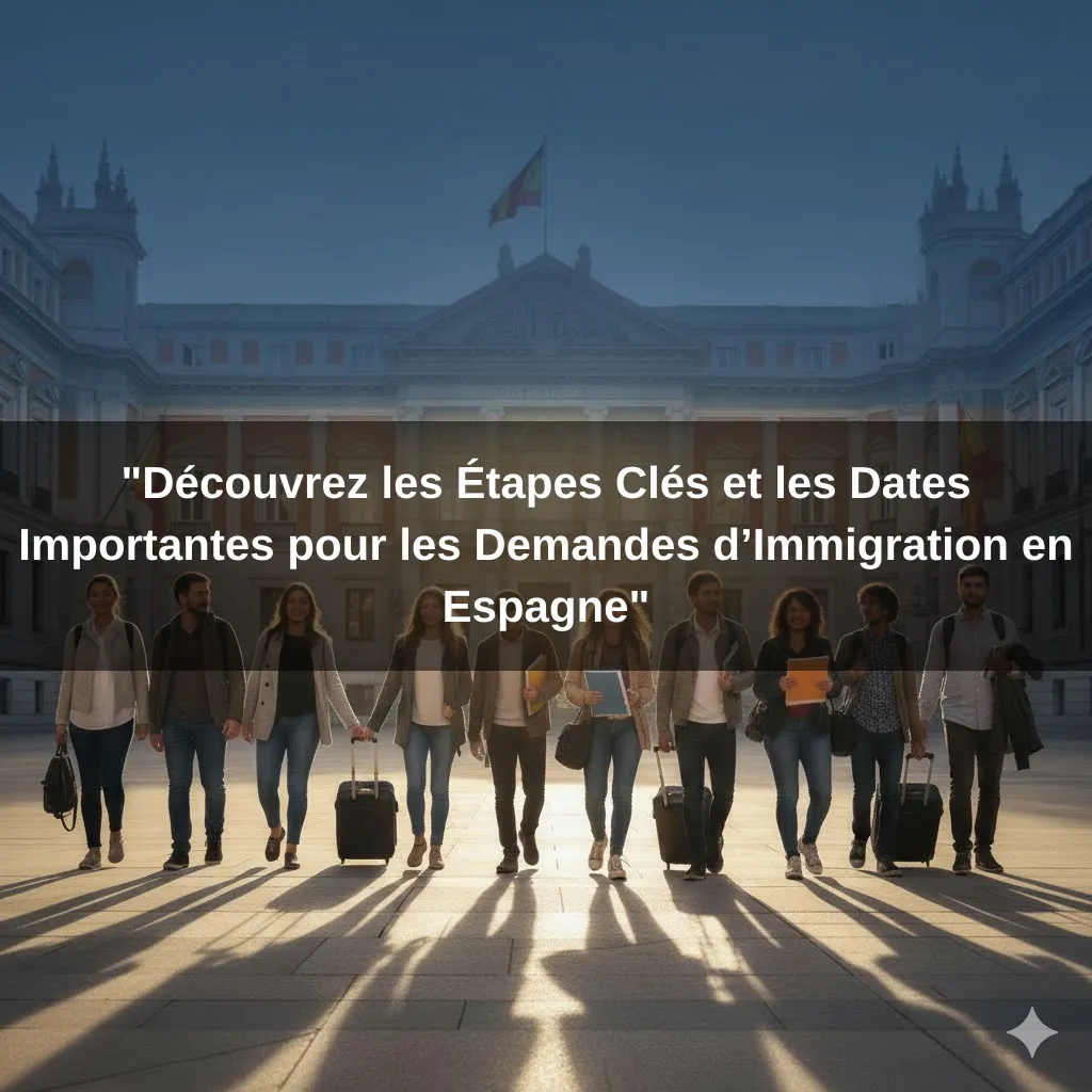"Découvrez les Étapes Clés et les Dates Importantes pour les Demandes d’Immigration en Espagne"