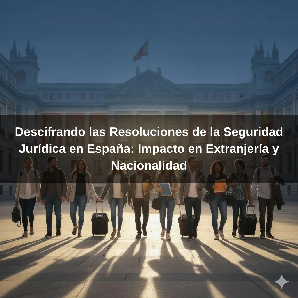 Descifrando las Resoluciones de la Seguridad Jurídica en España: Impacto en Extranjería y Nacionalidad