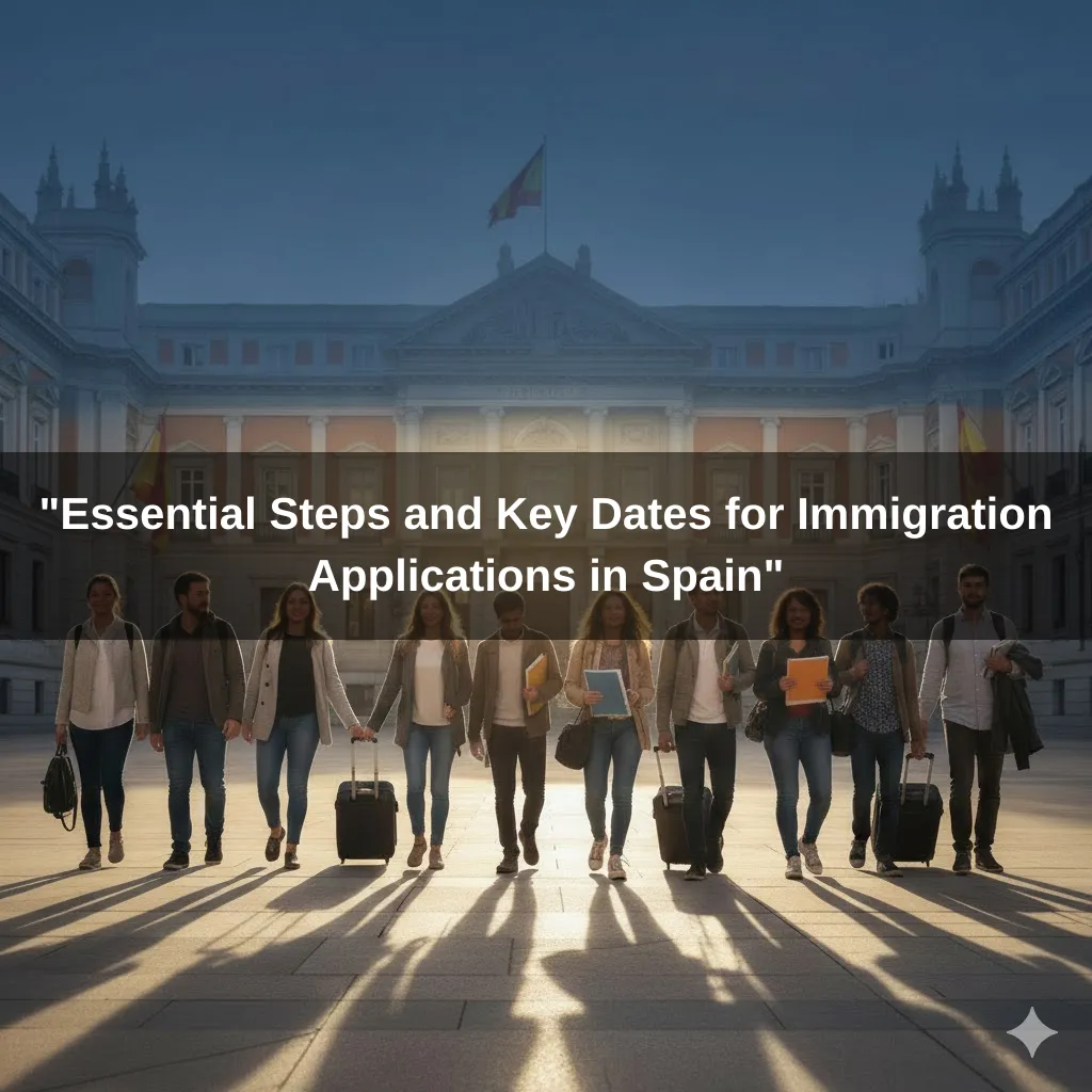 "Essential Steps and Key Dates for Immigration Applications in Spain"