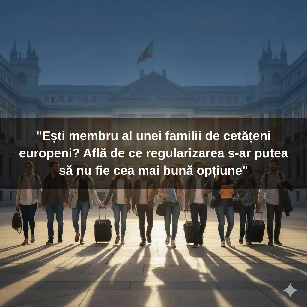 "Ești membru al unei familii de cetățeni europeni? Află de ce regularizarea s-ar putea să nu fie cea mai bună opțiune"