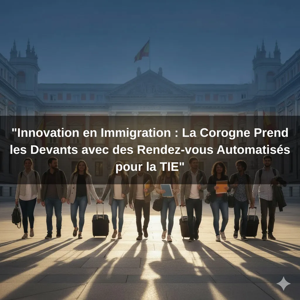 "Innovation en Immigration : La Corogne Prend les Devants avec des Rendez-vous Automatisés pour la TIE"