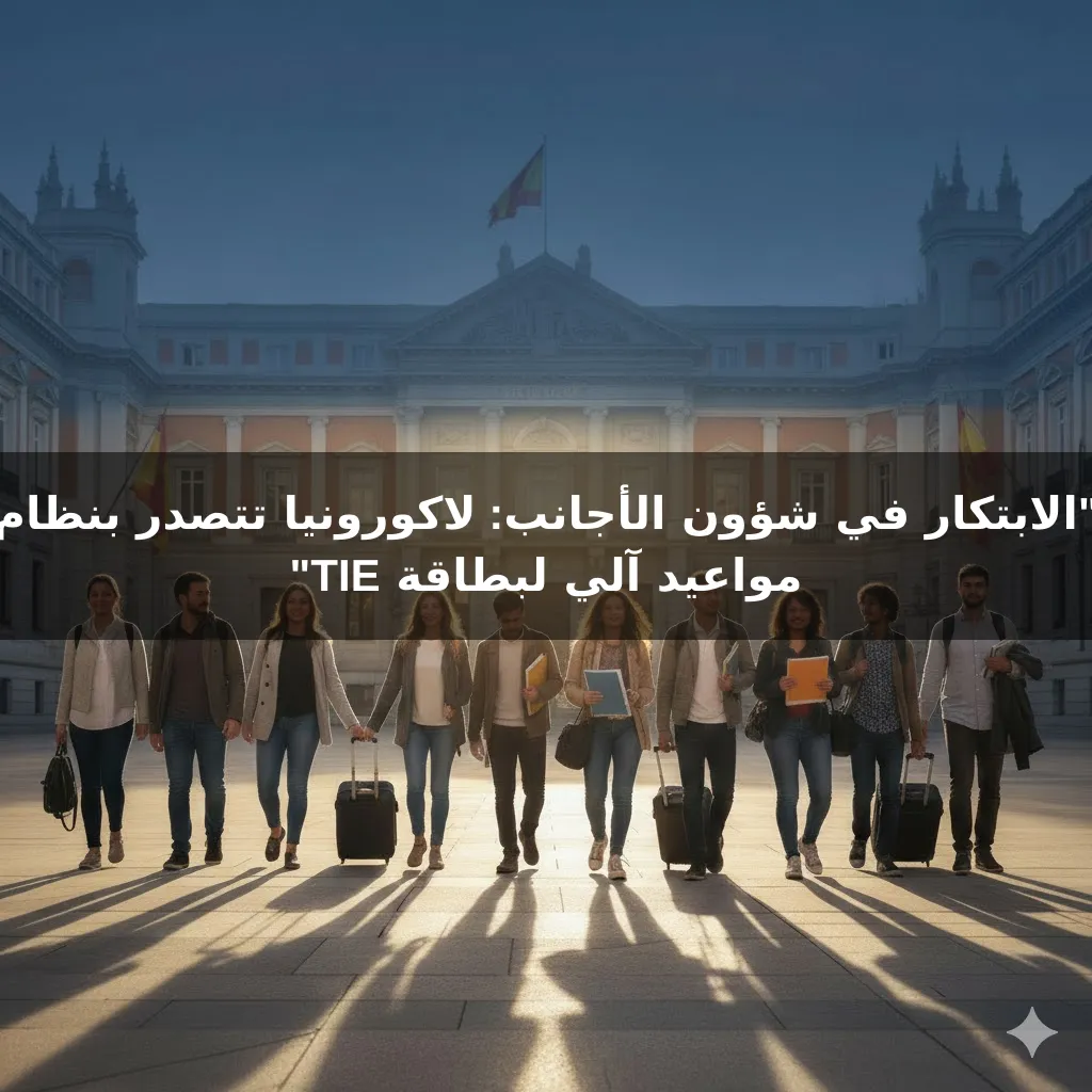 "الابتكار في شؤون الأجانب: لاكورونيا تتصدر بنظام مواعيد آلي لبطاقة TIE"