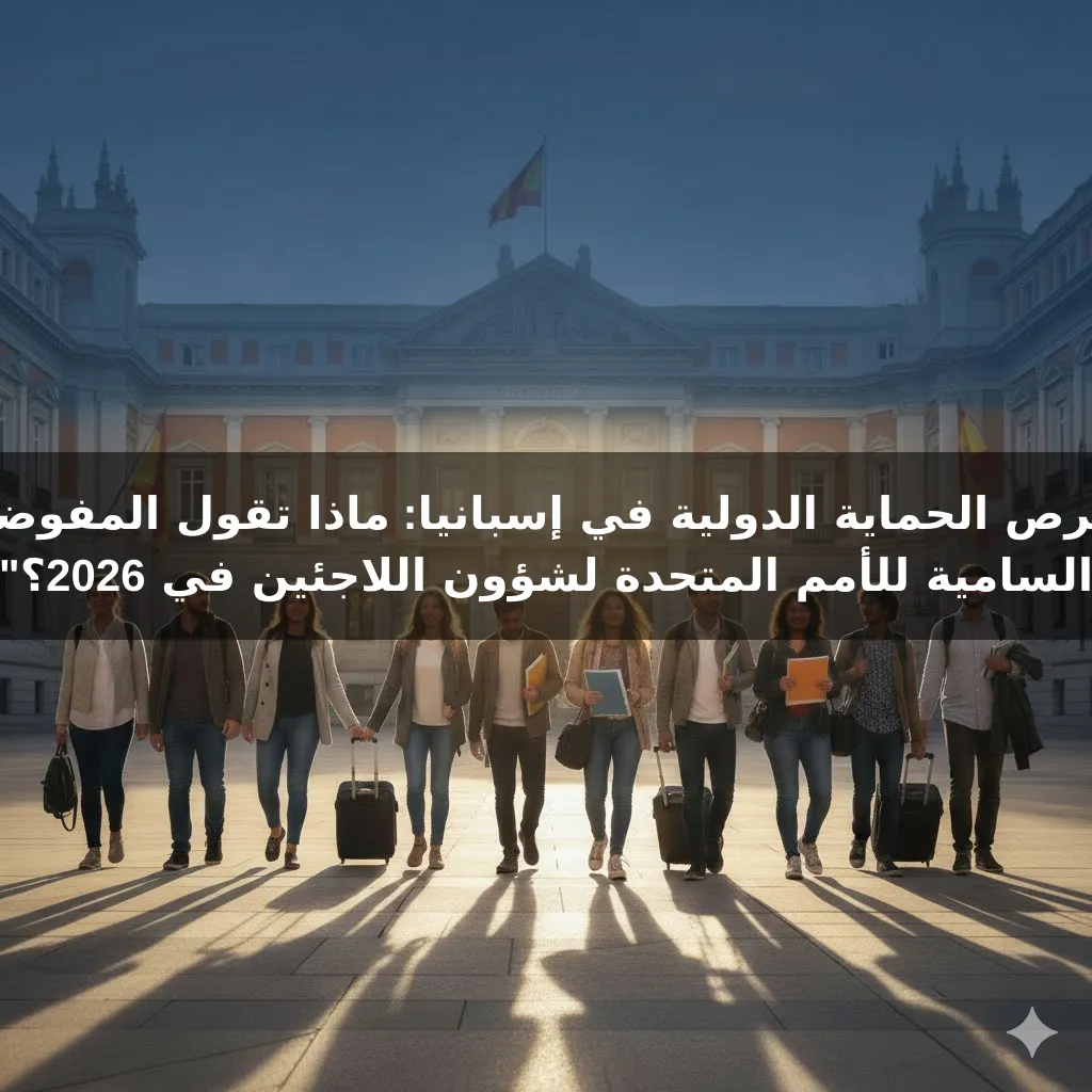 "فرص الحماية الدولية في إسبانيا: ماذا تقول المفوضية السامية للأمم المتحدة لشؤون اللاجئين في 2026؟"