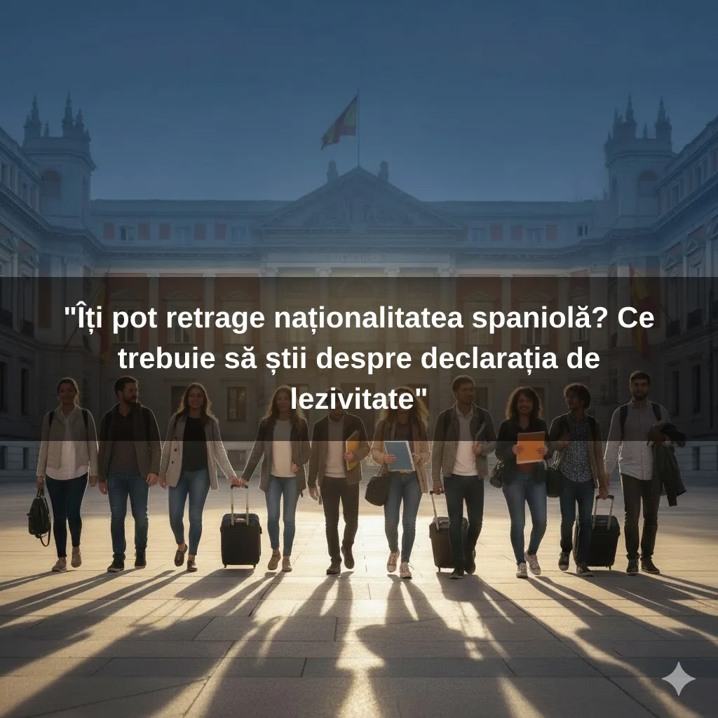 "Îți pot retrage naționalitatea spaniolă? Ce trebuie să știi despre declarația de lezivitate"