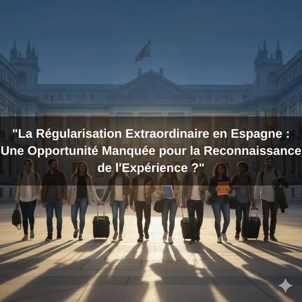 "La Régularisation Extraordinaire en Espagne : Une Opportunité Manquée pour la Reconnaissance de l'Expérience ?"