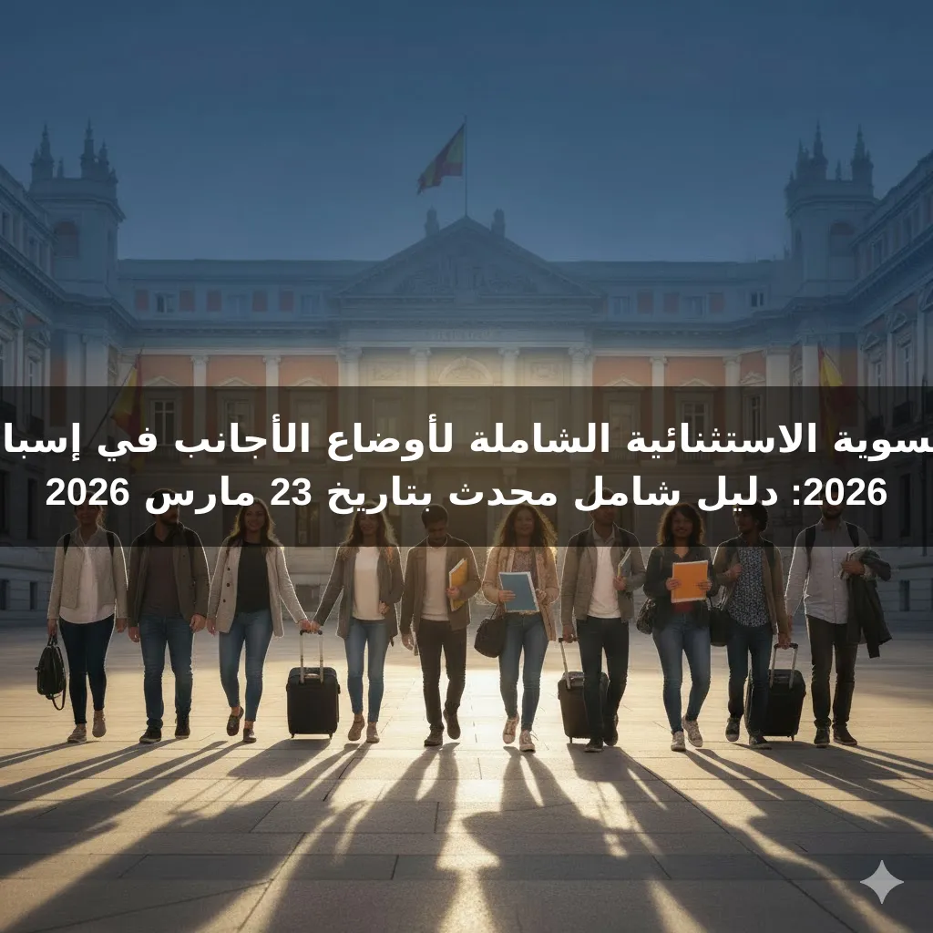 التسوية الاستثنائية الشاملة لأوضاع الأجانب في إسبانيا 2026: دليل شامل محدث بتاريخ 23 مارس 2026