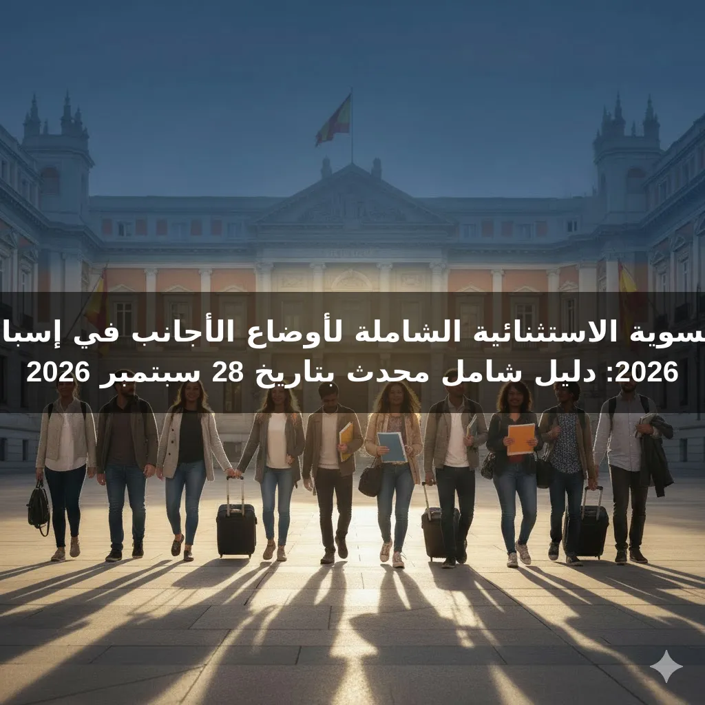 التسوية الاستثنائية الشاملة لأوضاع الأجانب في إسبانيا 2026: دليل شامل محدث بتاريخ 28 سبتمبر 2026