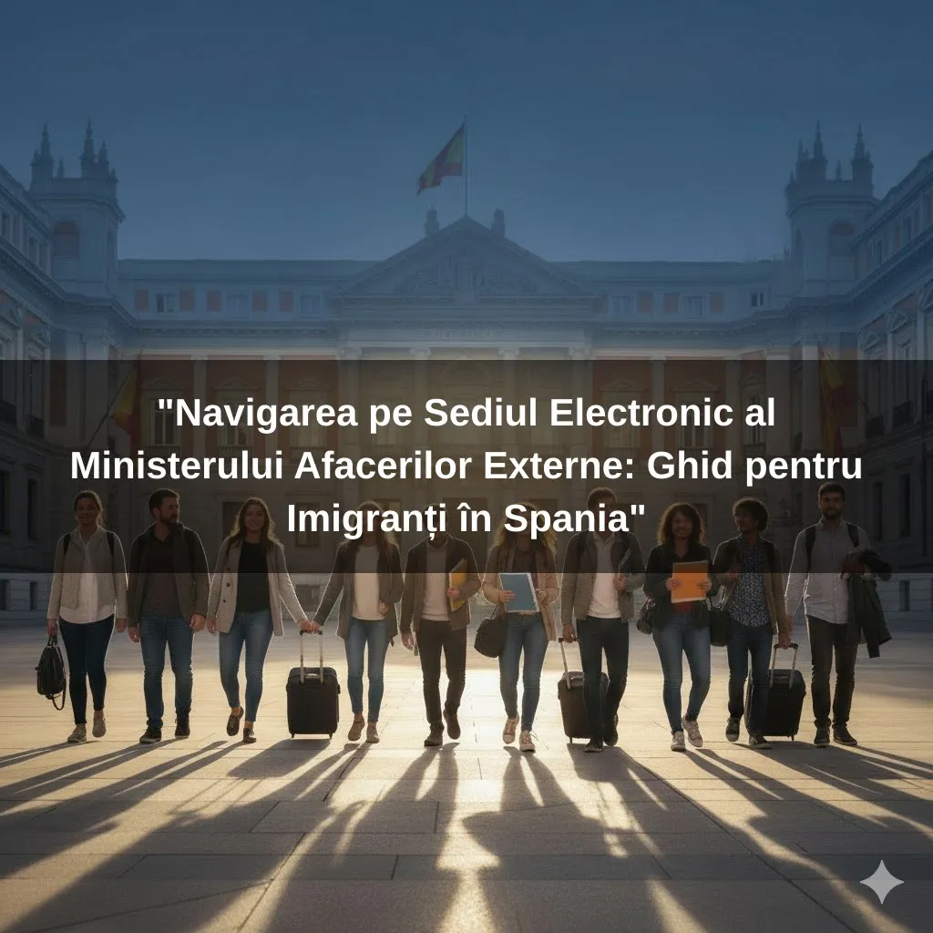 "Navigarea pe Sediul Electronic al Ministerului Afacerilor Externe: Ghid pentru Imigranți în Spania"