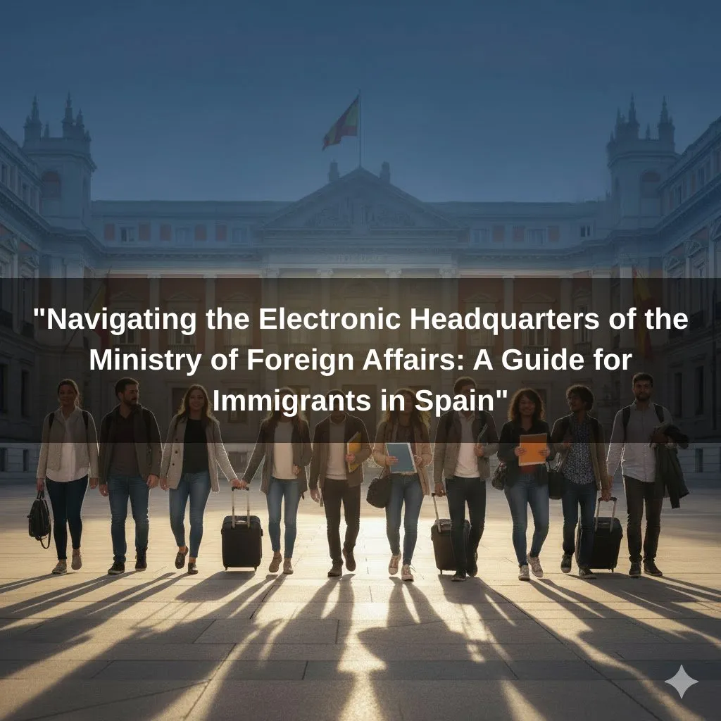 "Navigating the Electronic Headquarters of the Ministry of Foreign Affairs: A Guide for Immigrants in Spain"