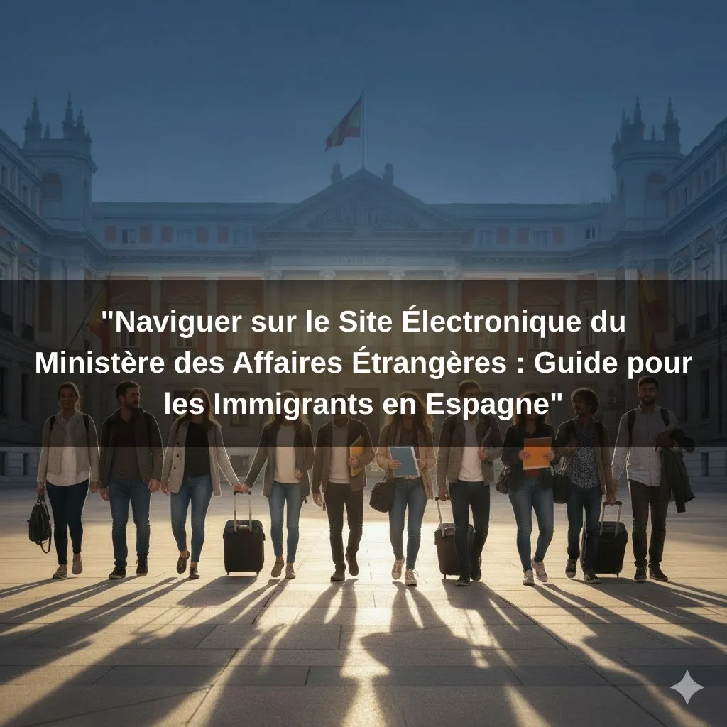"Naviguer sur le Site Électronique du Ministère des Affaires Étrangères : Guide pour les Immigrants en Espagne"
