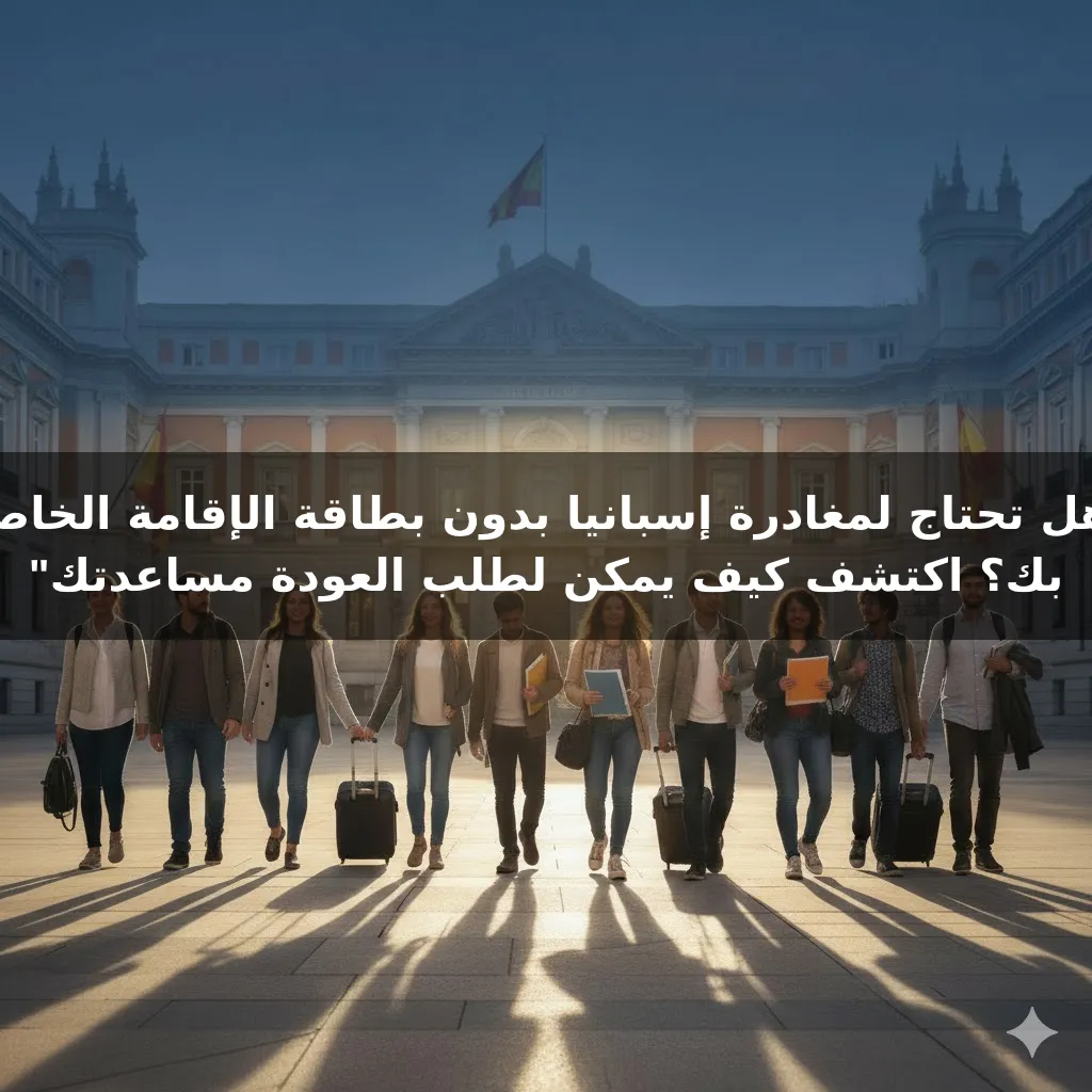 "هل تحتاج لمغادرة إسبانيا بدون بطاقة الإقامة الخاصة بك؟ اكتشف كيف يمكن لطلب العودة مساعدتك"