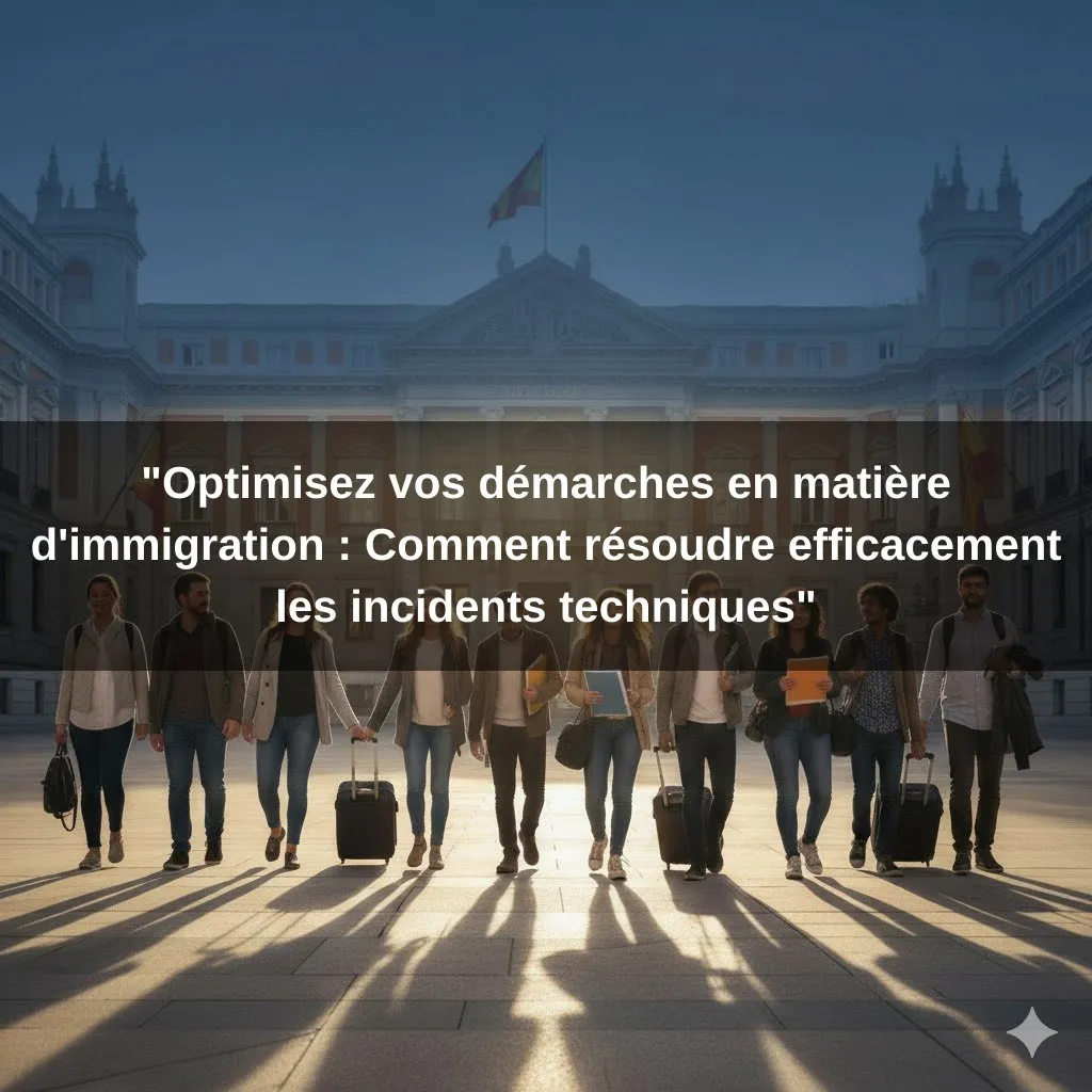 "Optimisez vos démarches en matière d'immigration : Comment résoudre efficacement les incidents techniques"