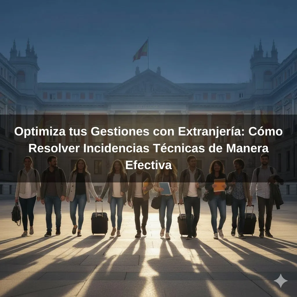Optimiza tus Gestiones con Extranjería: Cómo Resolver Incidencias Técnicas de Manera Efectiva