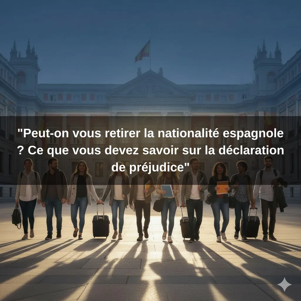 "Peut-on vous retirer la nationalité espagnole ? Ce que vous devez savoir sur la déclaration de préjudice"