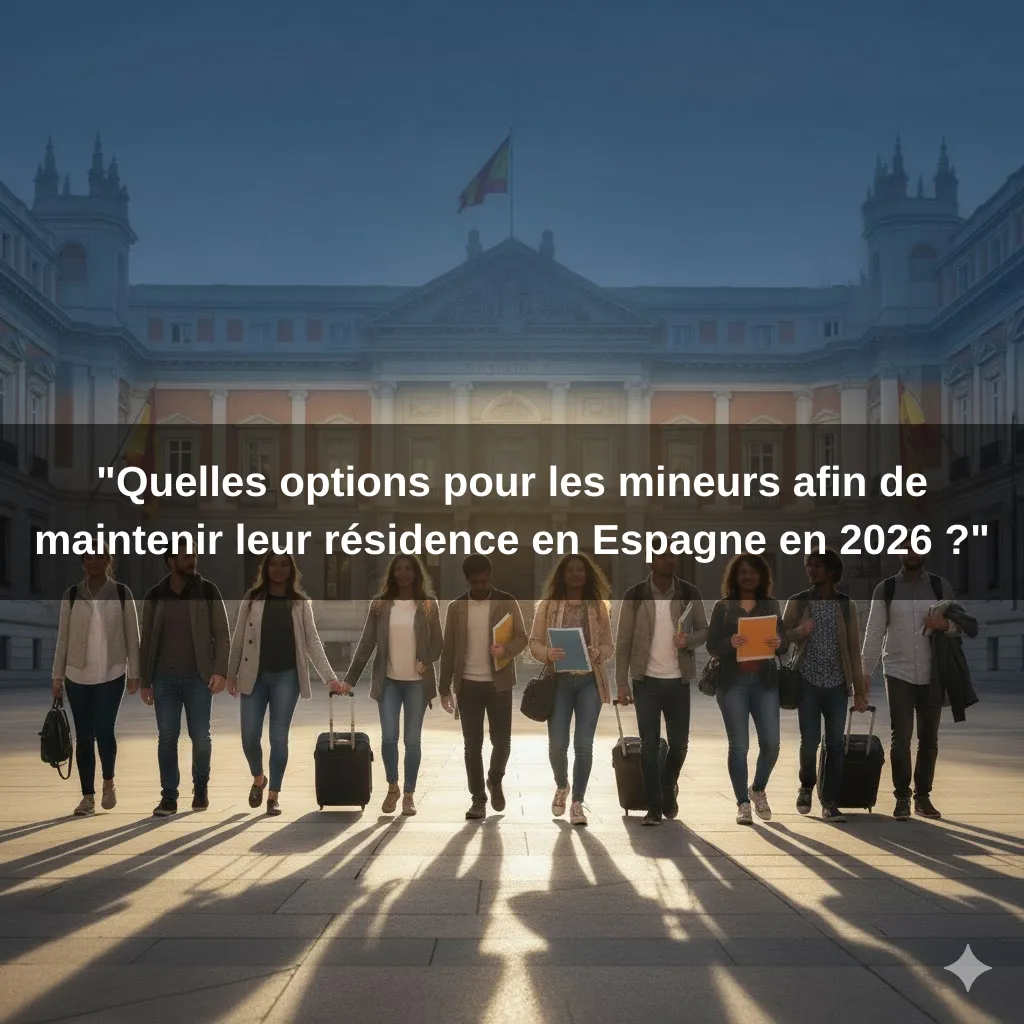 "Quelles options pour les mineurs afin de maintenir leur résidence en Espagne en 2026 ?"