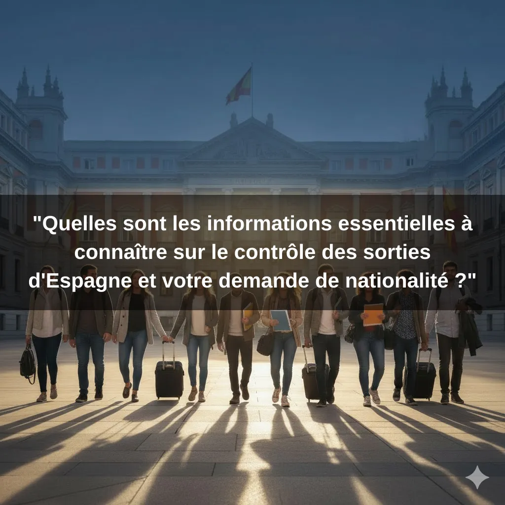 "Quelles sont les informations essentielles à connaître sur le contrôle des sorties d'Espagne et votre demande de nationalité ?"