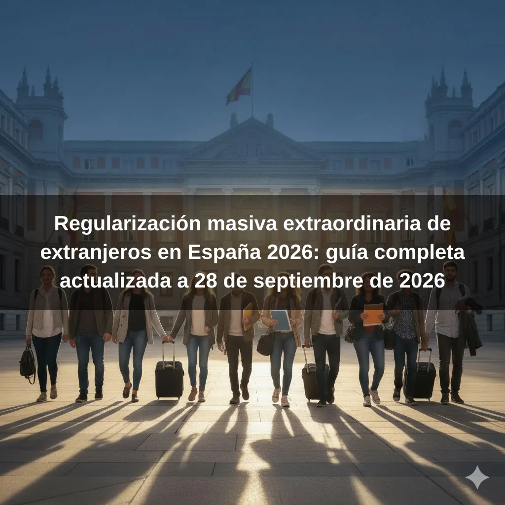Regularización masiva extraordinaria de extranjeros en España 2026: guía completa actualizada a 28 de septiembre de 2026
