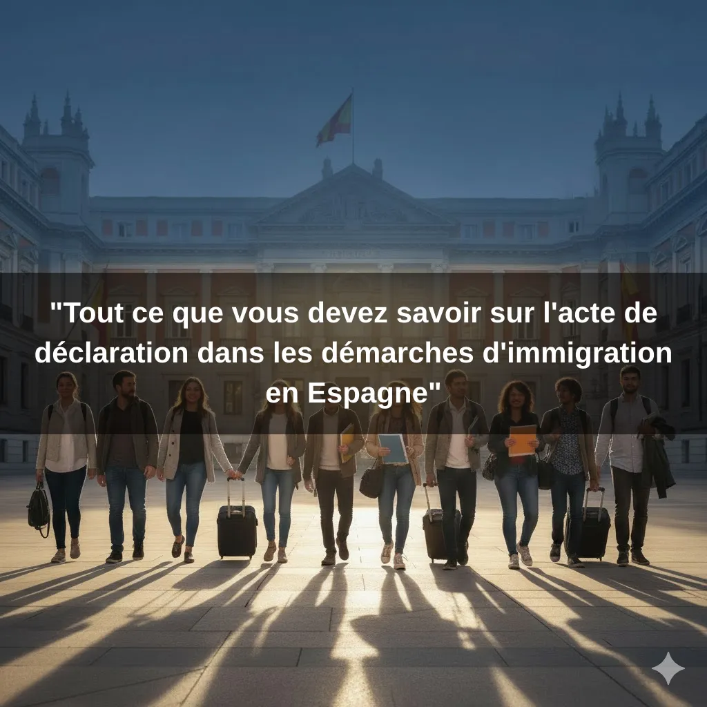 "Tout ce que vous devez savoir sur l'acte de déclaration dans les démarches d'immigration en Espagne"