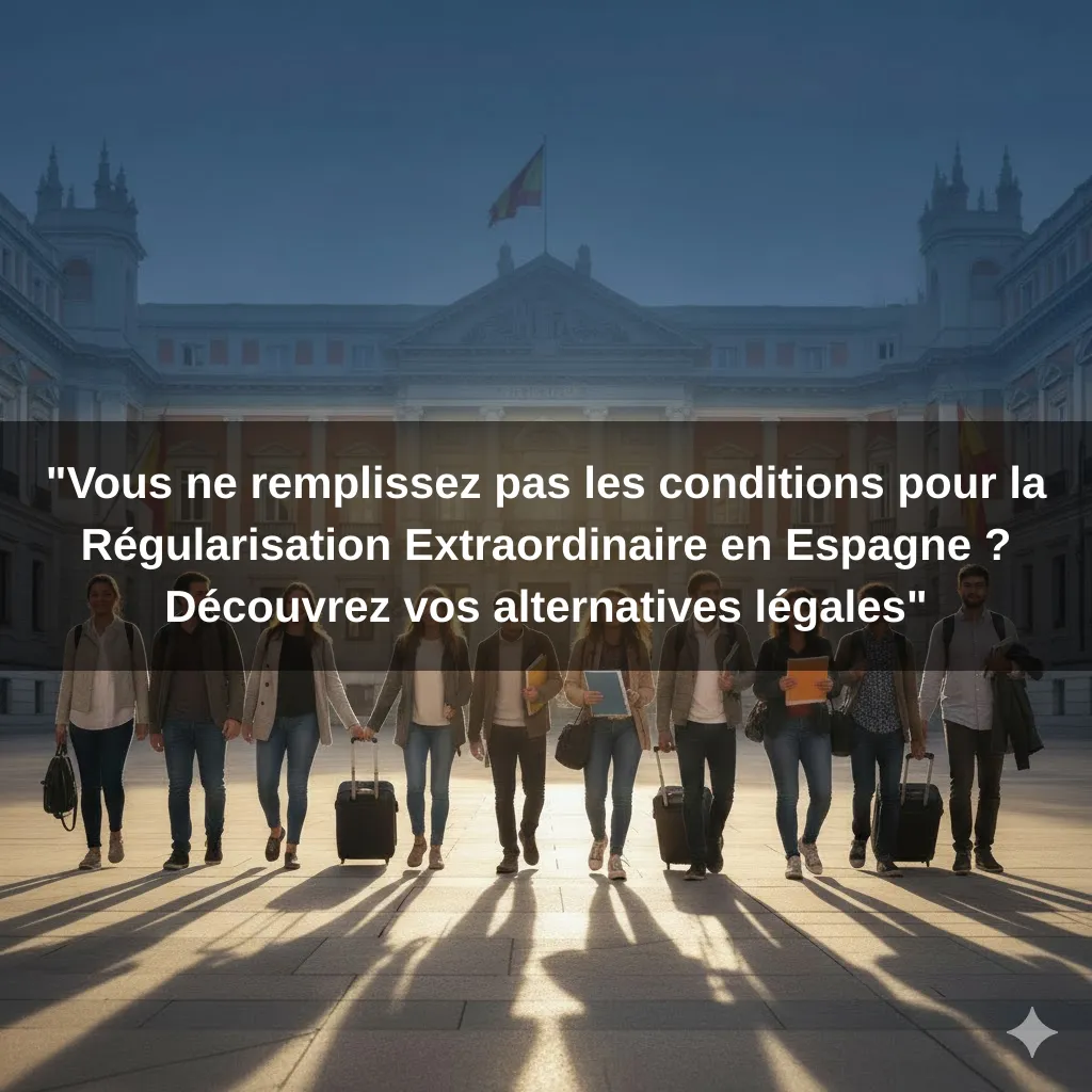 "Vous ne remplissez pas les conditions pour la Régularisation Extraordinaire en Espagne ? Découvrez vos alternatives légales"