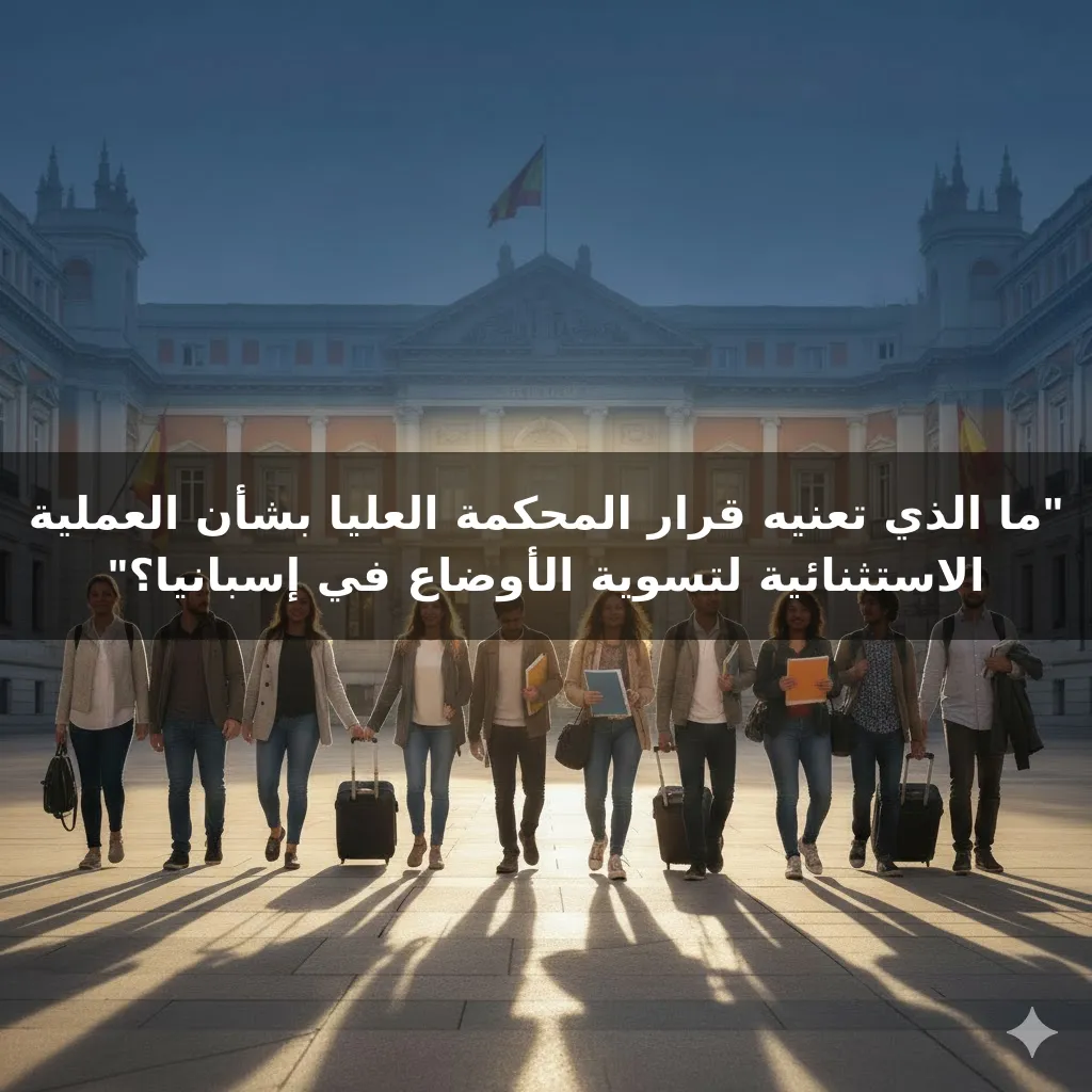 "ما الذي تعنيه قرار المحكمة العليا بشأن العملية الاستثنائية لتسوية الأوضاع في إسبانيا؟"